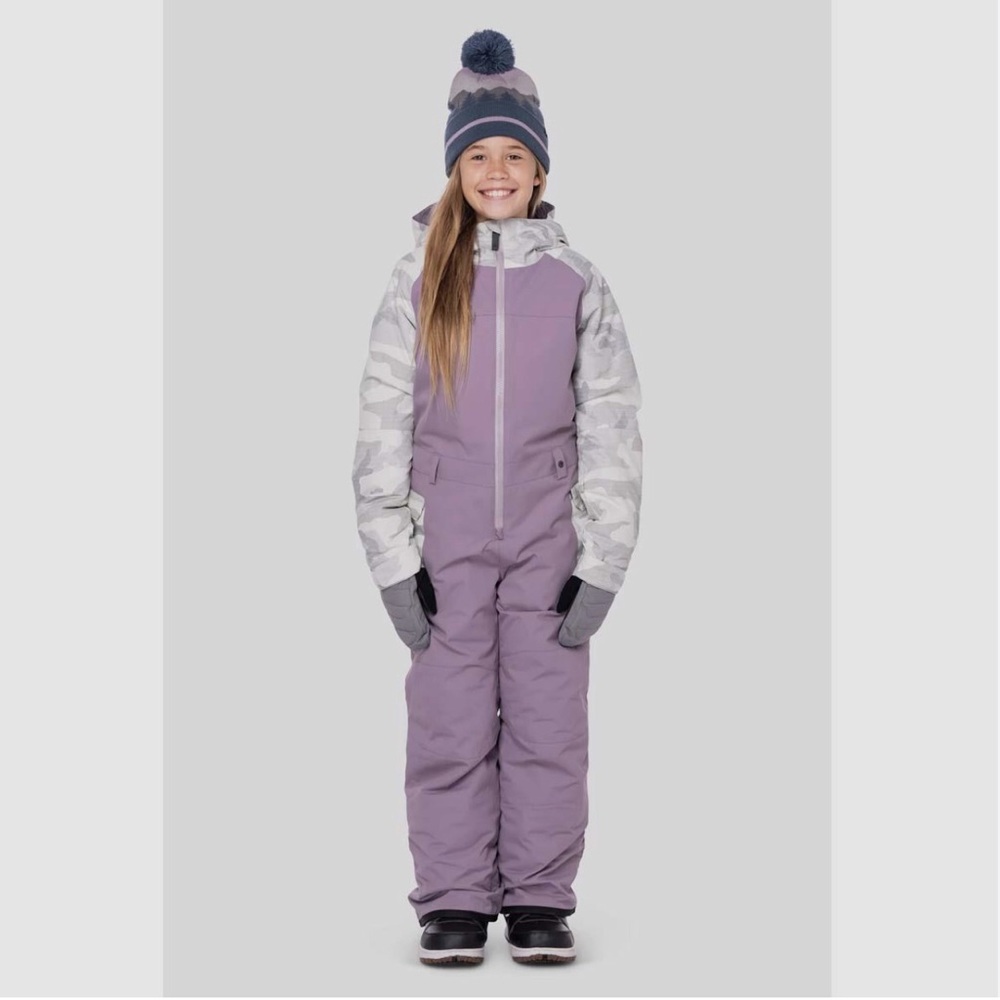686 Kids Shine Snowsuit - Lilac & Gray